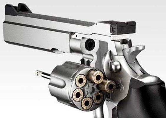 <東京マルイ>エアコッキングガン エアリボルバー パイソンPPCカスタム 6インチ ステンレス(対象年齢10歳以上)