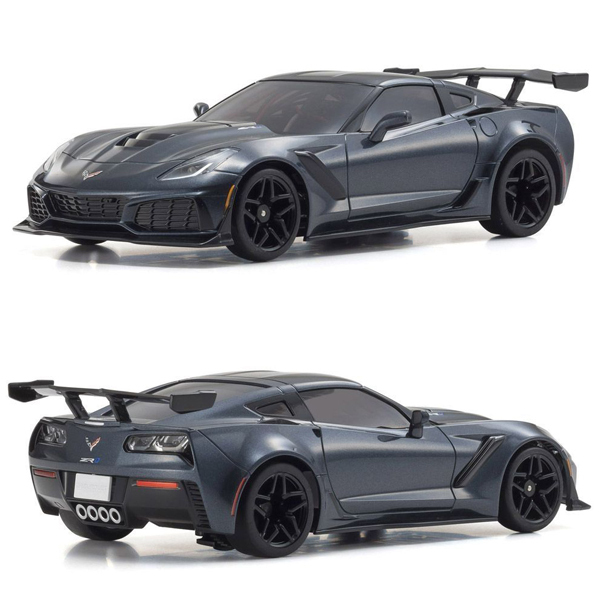 <京商>オートスケールコレクション MR03 RWD シボレー コルベット ZR1 グレーメタリック MZP240GM